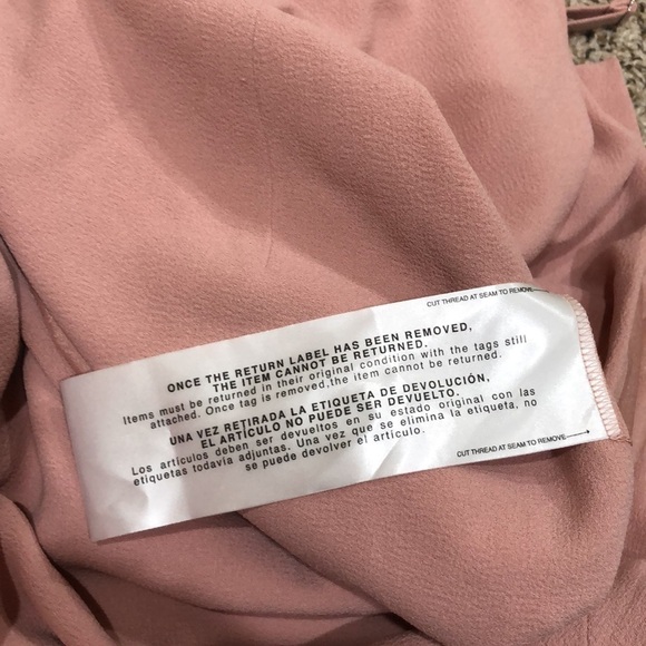 NWT Dress The Population Gracelyn Formal Dress Size Small Pink Blouson Slit - Picture 8 of 10